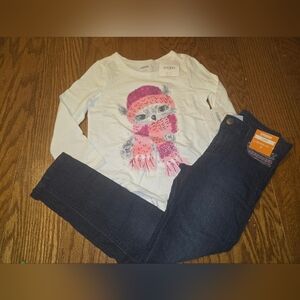 Gymboree White and Pink Owl Set